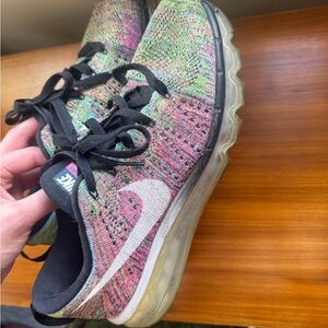 Nike Multicolor Flyknit Air Max Sneakers with Black Accents